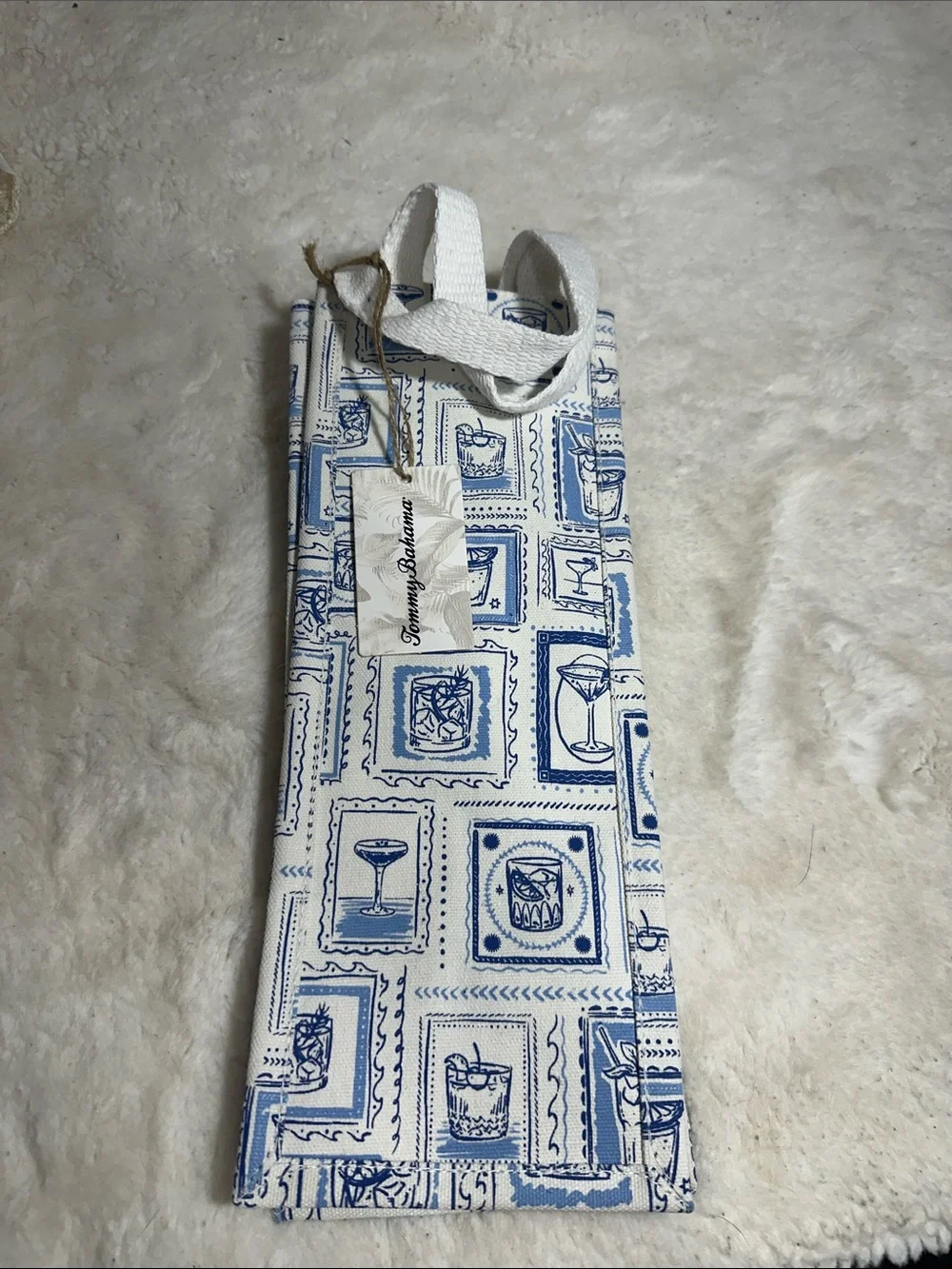 Tommy Bahama canvas wine bag